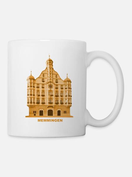 Memmingen Rathaus Schwaben Bayern - Tasse - Weiß