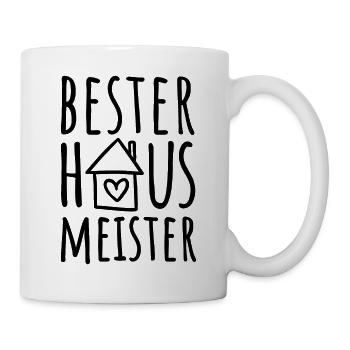 Bester Hausmeister - Tasse - Weiß - Rechts