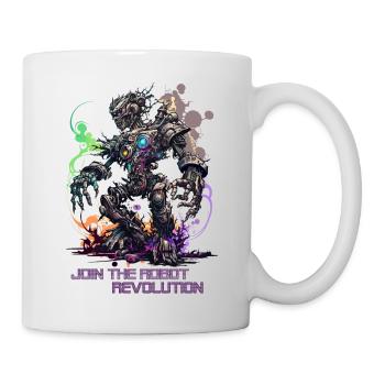 Schließen Sie sich der Roboterrevolution an! - Tasse - Weiß - Rechts