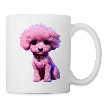 Hundeliebe Pudelwelpe Hundewelpe Pudel Hundehalter - Tasse - Weiß - Rechts