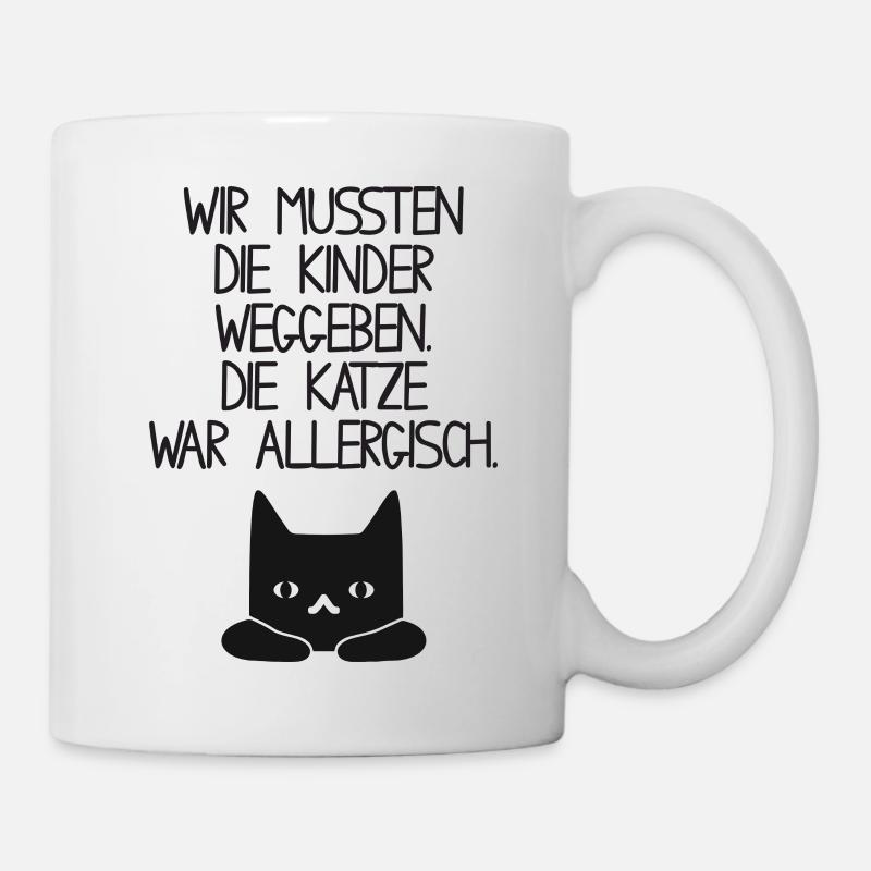 Kinder Allergie - Katze - Tasse - Weiß