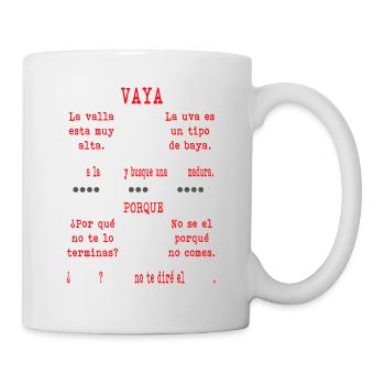 Gut schreiben - Tasse - Weiß - Rechts
