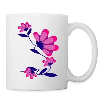 Flower Blume Pflanze - Tasse - Weiß - Rechts