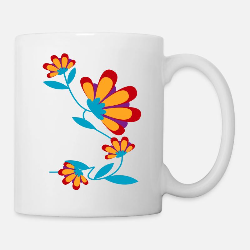 Flower Blume Pflanze - Tasse - Weiß