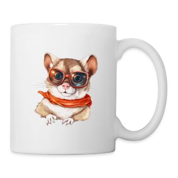 Lilo l'écureuil à lunettes - Mug blanc - blanc - Droite
