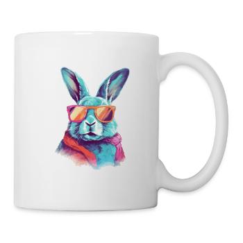 Tom the spectacled rabbit - Mug - white - Right