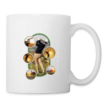Golf Golfen Golfspieler Sport Hobby Club Vintage - Tasse - Weiß - Rechts