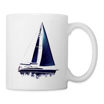 Voilier Voilier Voilier Voilier Voile Marin - Mug blanc - blanc - Droite