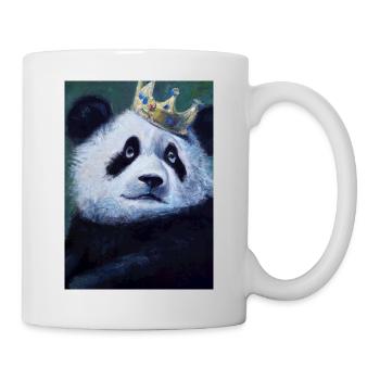 Panda with Crown Oil Painting - Mug - white - Right