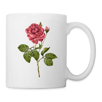 Fleur - Mug blanc - blanc - Droite