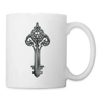 Motif gothique clé - Mug blanc - blanc - Droite