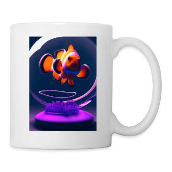 Clownfisch Kopfhörer - Tasse - Weiß - Rechts