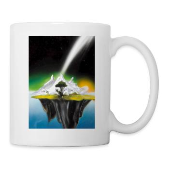 Flying Island Outer Space - Tasse - Weiß - Rechts