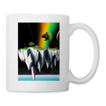 Flying Island Outer Space - Tasse - Weiß - Rechts