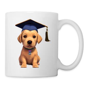 Bachelor Dog School Leaving Certificate Labrador Studies - Mug - white - Right