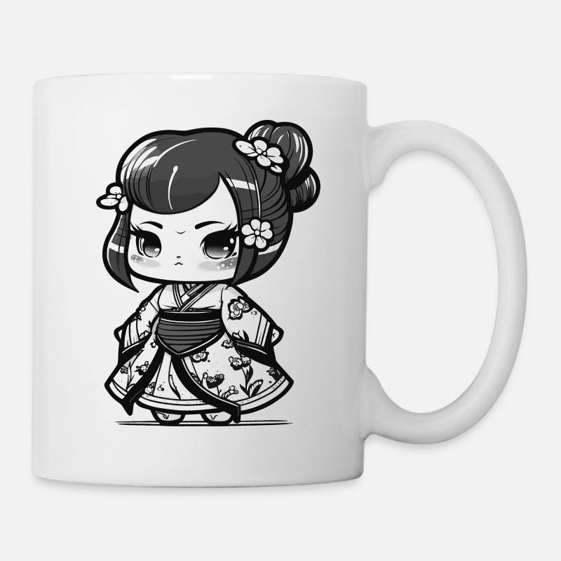 Chibi Geisha - Mug - white