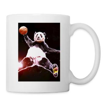 Basketball Dunk Panda - Tasse - Weiß - Rechts