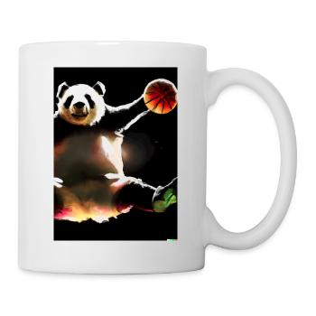 Basketball Dunk Panda - Tasse - Weiß - Rechts