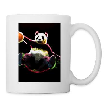 Basketball Dunk Panda - Tasse - Weiß - Rechts