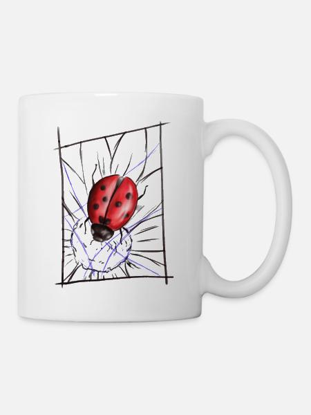 Marienkäfer - Tasse - Weiß
