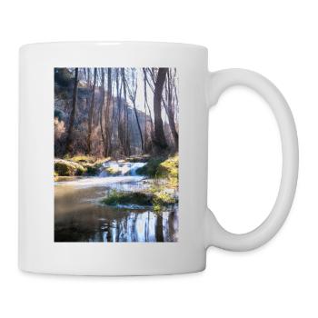 Forest River Wasserfall - Tasse - Weiß - Rechts