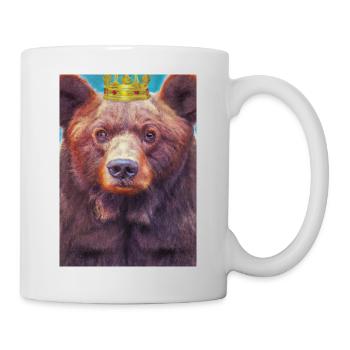 Bär mit Krone - Tasse - Weiß - Rechts