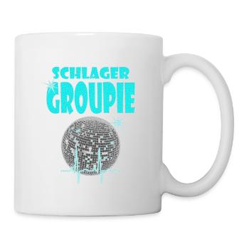 SCHLAGERGROUPIE türkis - Tasse - Weiß - Rechts