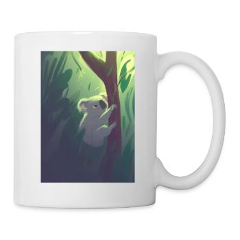 Ein Koala hängt an einem Baum - Tasse - Weiß - Rechts