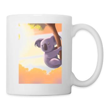 Ein Koala hängt an einem Baum - Tasse - Weiß - Rechts