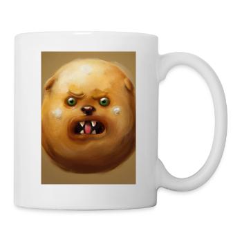 Kartoffel-Hund-Gesicht - Tasse - Weiß - Rechts