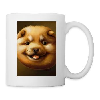 Kartoffel-Hund-Gesicht - Tasse - Weiß - Rechts