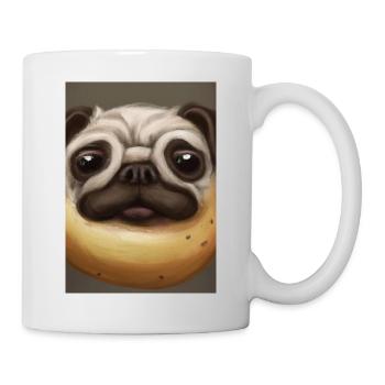 Kartoffel-Hund-Gesicht - Tasse - Weiß - Rechts