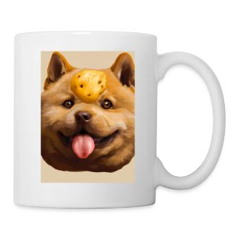 Kartoffel-Hund-Gesicht - Tasse - Weiß - Rechts