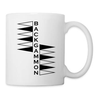 boardgame chess backgammon game night - Tasse - Weiß - Rechts