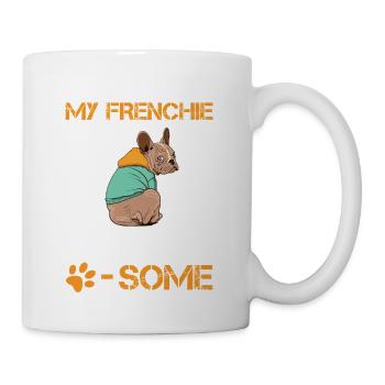 Cute LIFE'S RUFF BUT MY FRENCHIE MAKES IT PAW SOME - Tasse - Weiß - Rechts