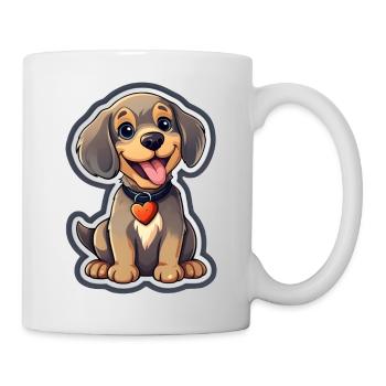 a cute dog - Mug - white - Right