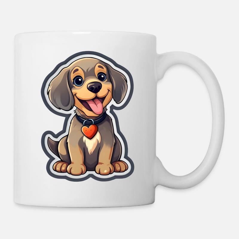 a cute dog - Mug - white