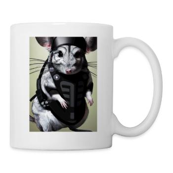 Chinchilla im Ninja-Kostüm - Tasse - Weiß - Rechts