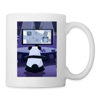 Spiel-Panda - Tasse - Weiß - Rechts