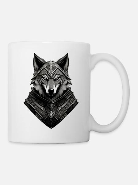Wolf 5 Par Pr3vise - Mug blanc - blanc