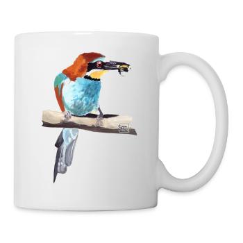 Bienenfresser Paar Teil 1 - Tasse - Weiß - Rechts