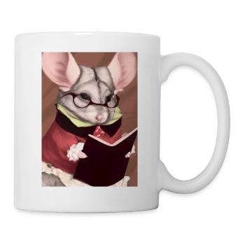 Bibliothekarin Chinchilla - Tasse - Weiß - Rechts