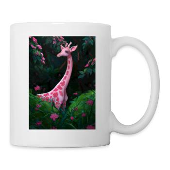 Rosa Giraffe - Tasse - Weiß - Rechts