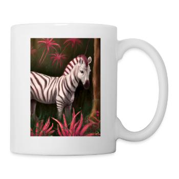 Rosa Zebra - Tasse - Weiß - Rechts