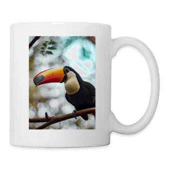 Tukan auf Ast - Tasse - Weiß - Rechts
