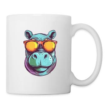 Bif Nilpferd - Tasse - Weiß - Rechts