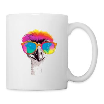Oni the ostrich - Mug - white - Right