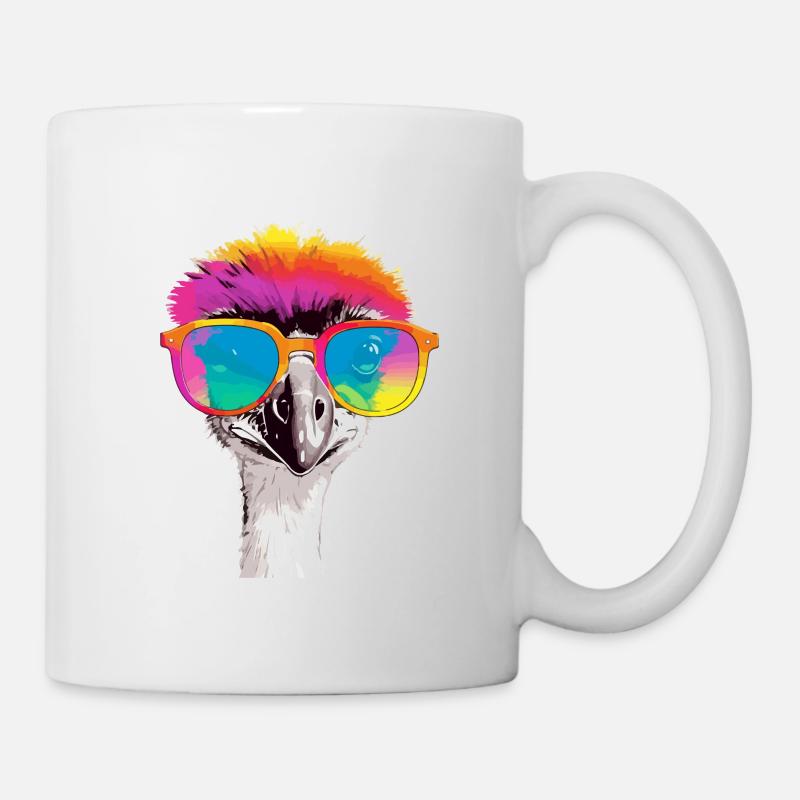 Oni der Strauß - Tasse - Weiß