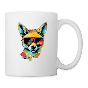 Theo der Schakal - Tasse - Weiß - Rechts