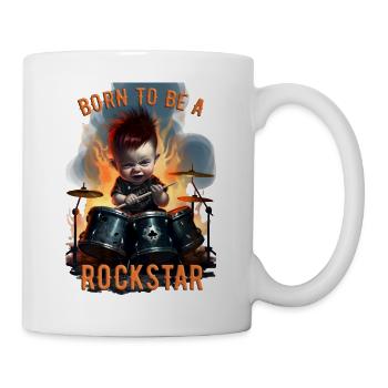 Born To Be A Rock Star 2 - Tasse - Weiß - Rechts